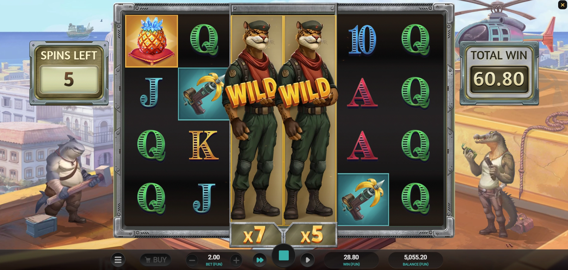Iron Bank 2 expanding wild payouts