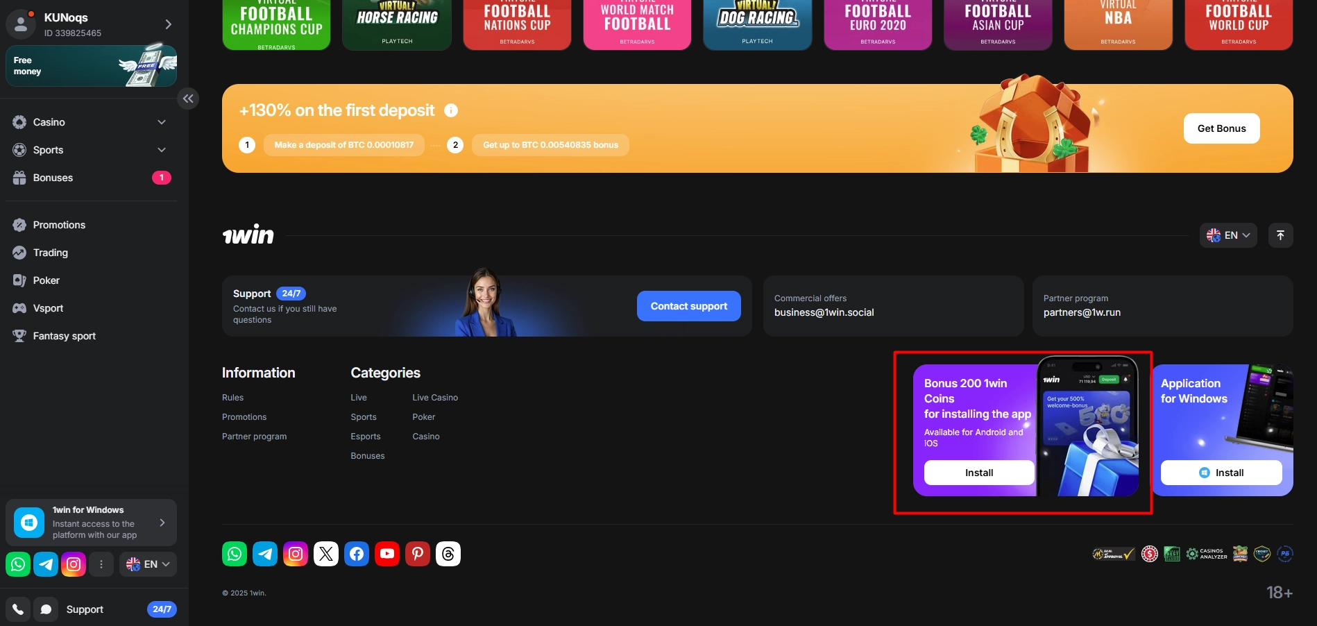 Recover up to thirty percent of weekly losses at 1Win Casino with cashback offer