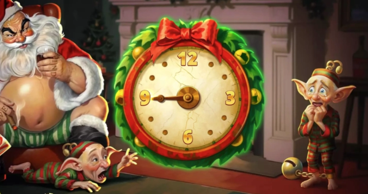 Interactive clock picking bonus game determining the number of free spins awarded